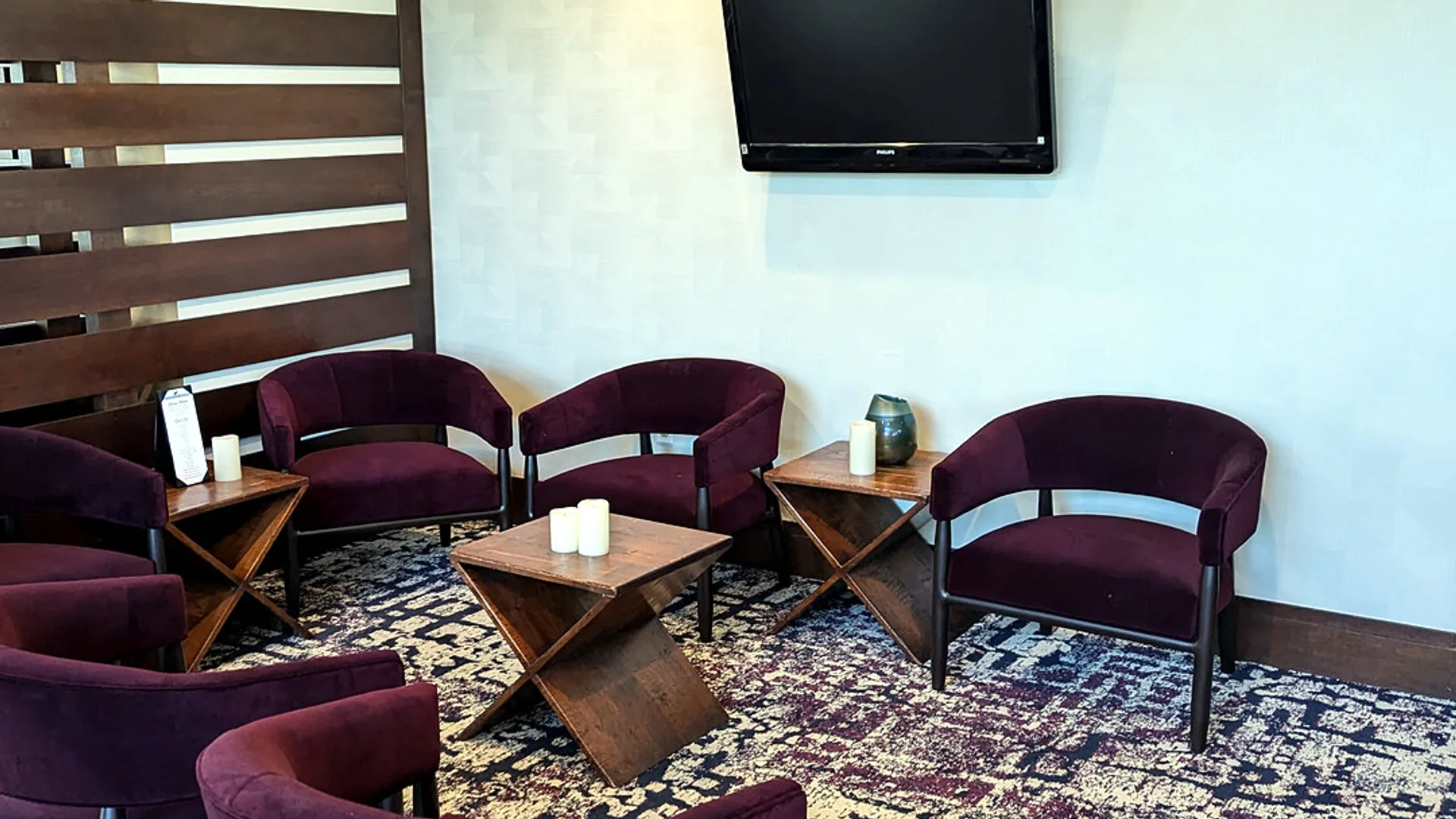 Finished lounge interior