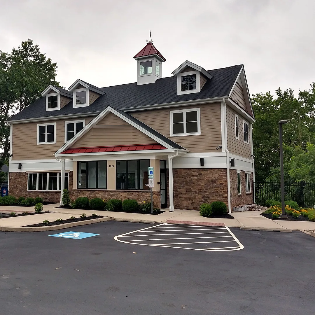 Finished office building exterior
